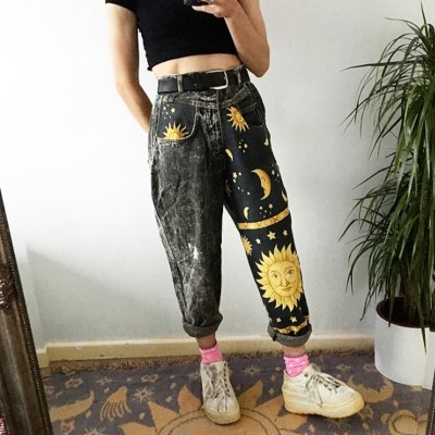 Casual Joker Pants Letter Printed Loose Feet Shorts HF2312-03-03